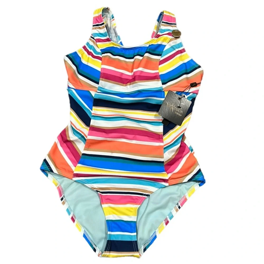 NIPTUCK | Women’s Chlorine Resistant Dawn Tummy Control One Piece Swimsu…